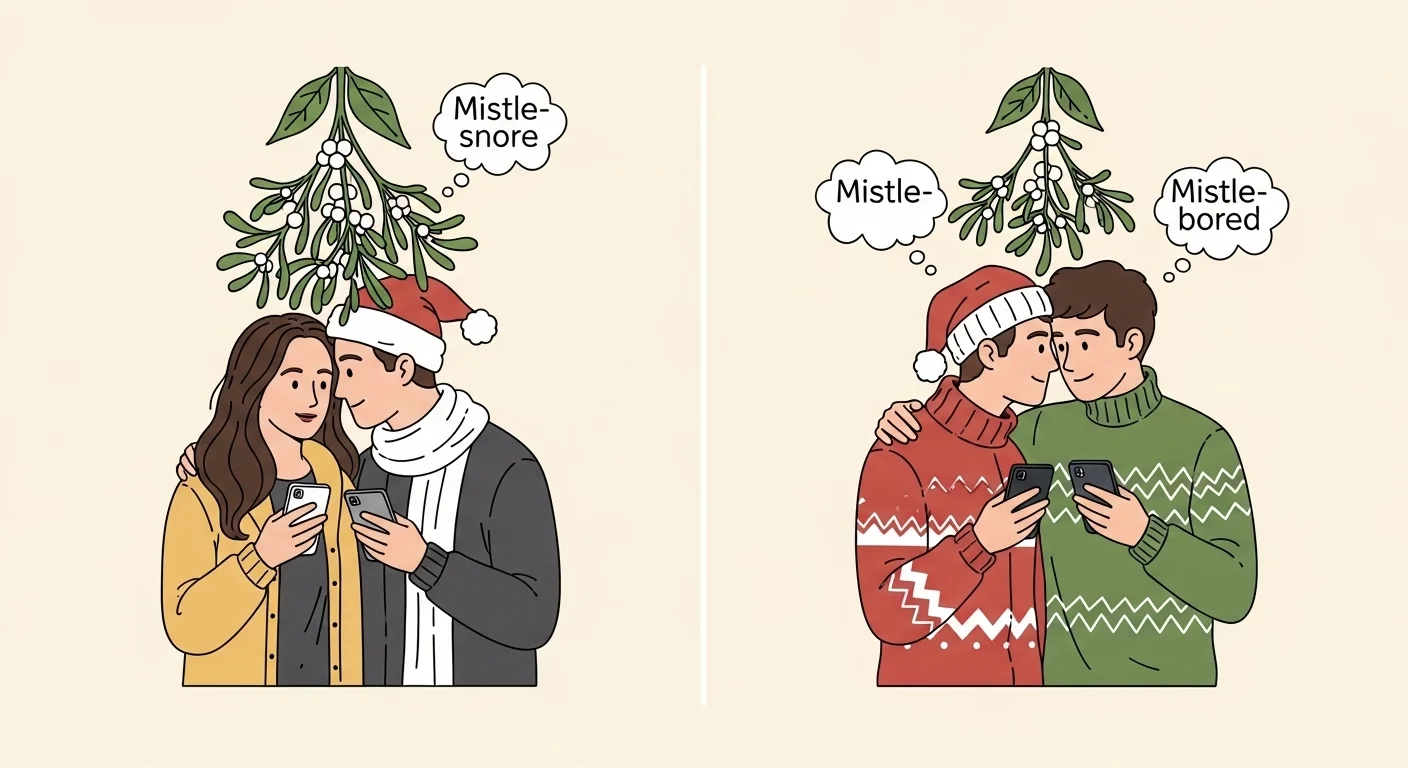 Classic Mistletoe Puns