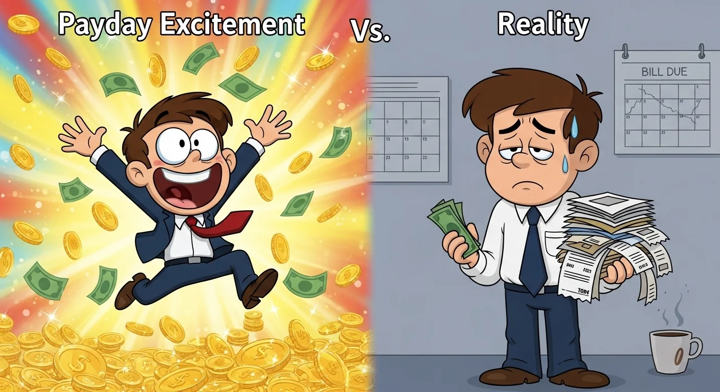 Payday Excitement vs. Reality