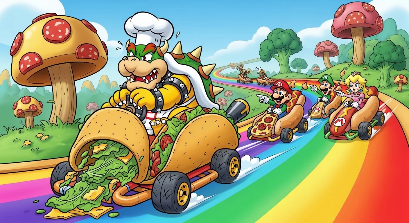 Character-Themed Mario Kart Puns