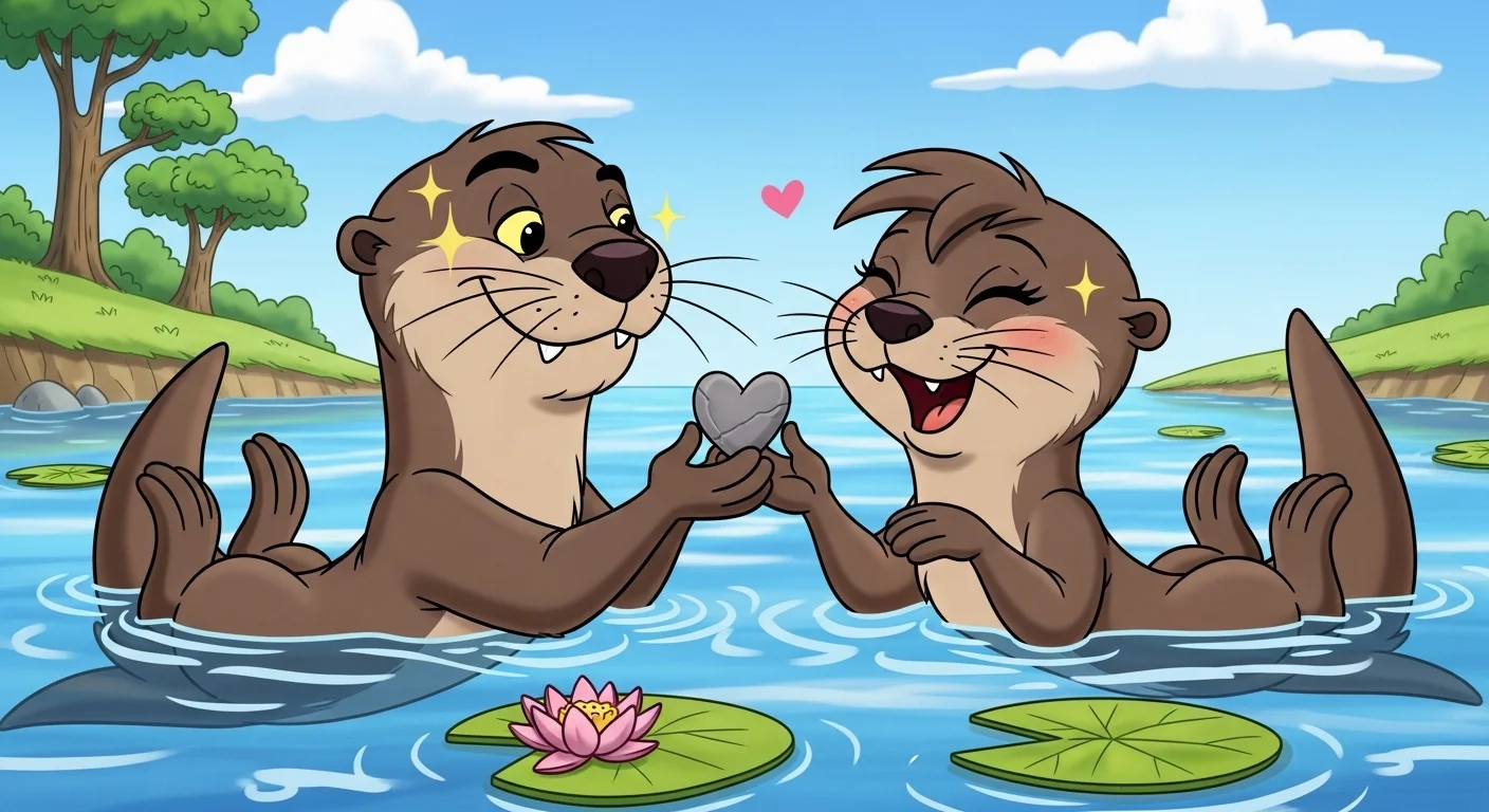 Otterly in Love Classic Otter Love Puns